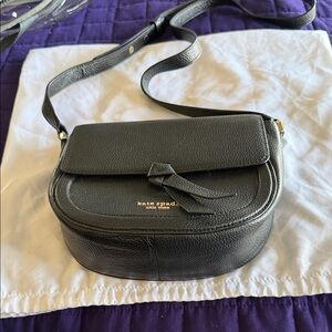 Kate Spade Black Crossbody Bag with Bow Accent